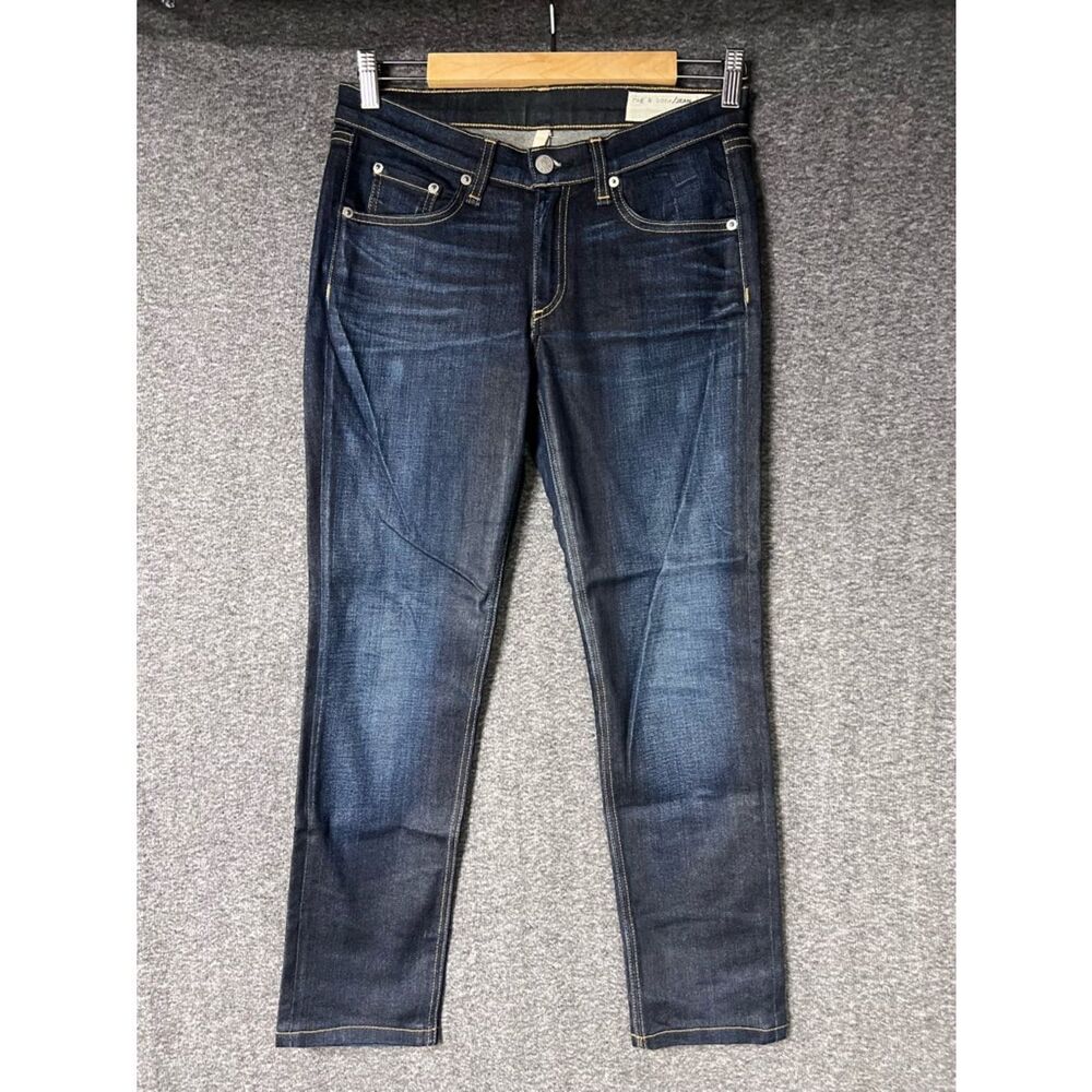 Rag & Bone Kensington Skinny Jeans Dark Wash Size 27 Made in USA